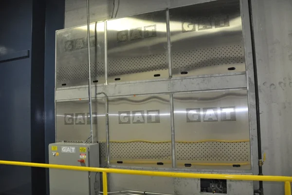 GAT-branded infrared oven with perforated stainless emitter panels